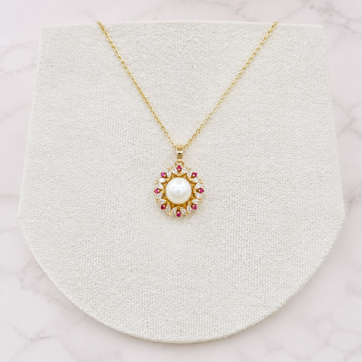 Jewelry Set with Freshwater Pearls - #1018
