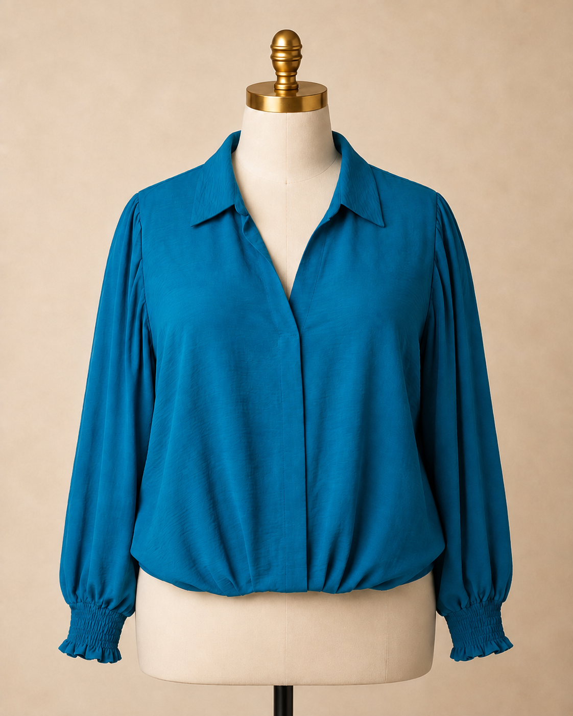 Ocean Drive Plus-Size Top - Teal