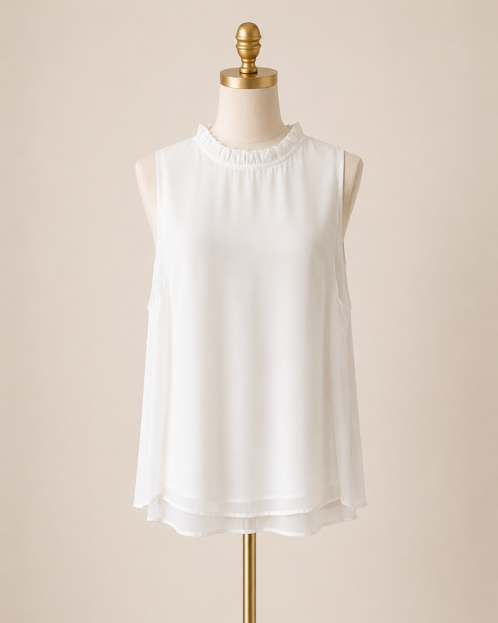 Sweet Dreams Sleeveless Top - White