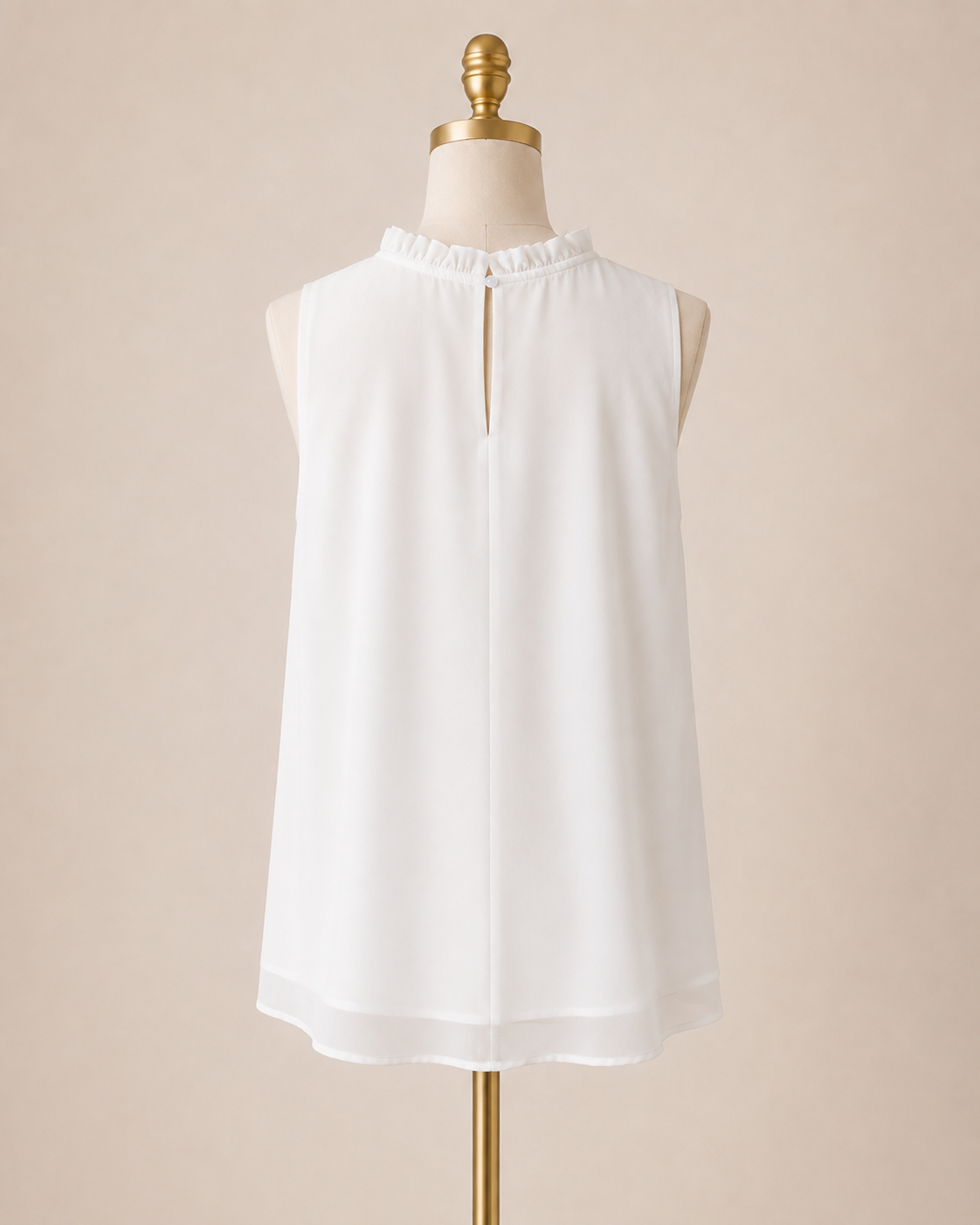 Sweet Dreams Sleeveless Top - White