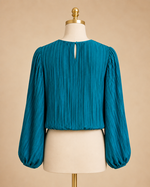 Caribbean Affair Long Sleeved Top - Teal
