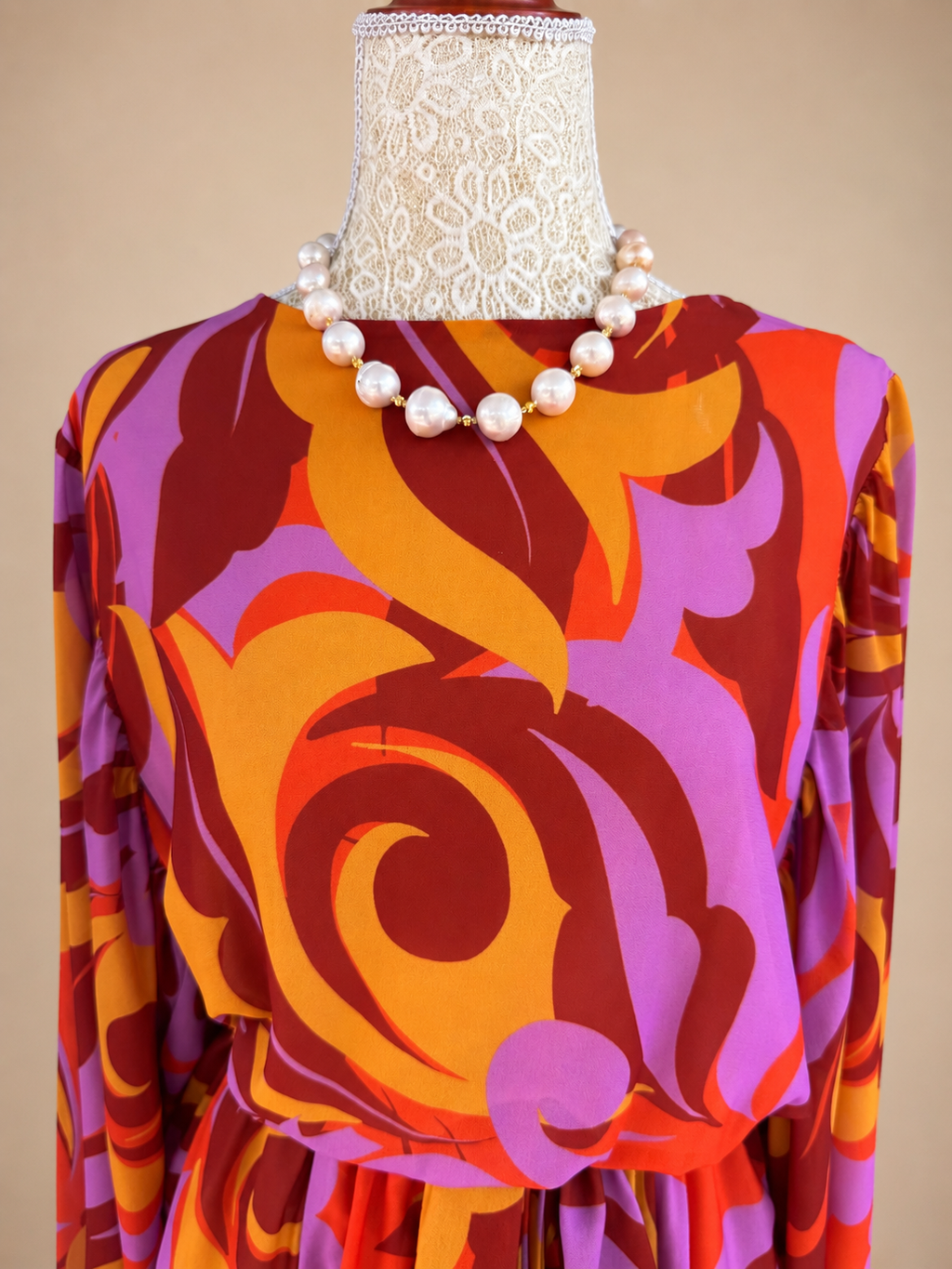 Wildest Dreams Dress - Orange/Lavender