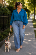Ocean Drive Plus-Size Top - Teal