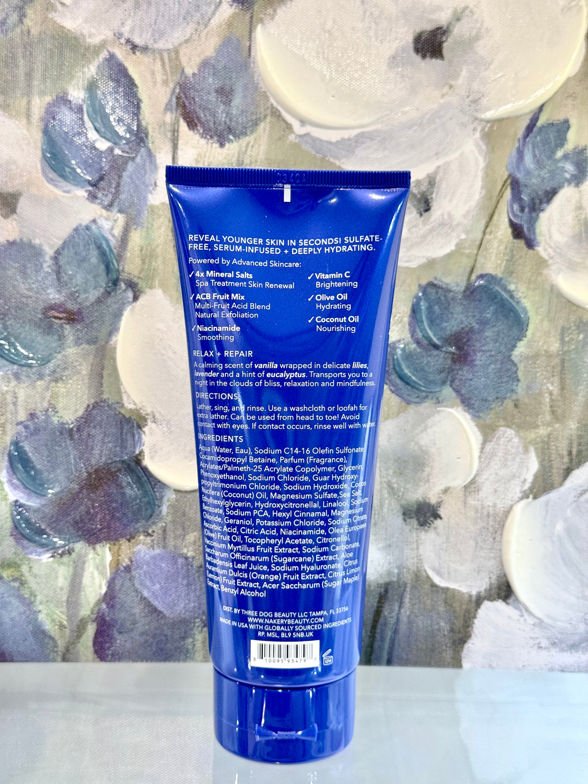 Nakery Beauty | SkinRecovery Relax + Repair Magnesium Face, Body + Hair Wash 200 mL