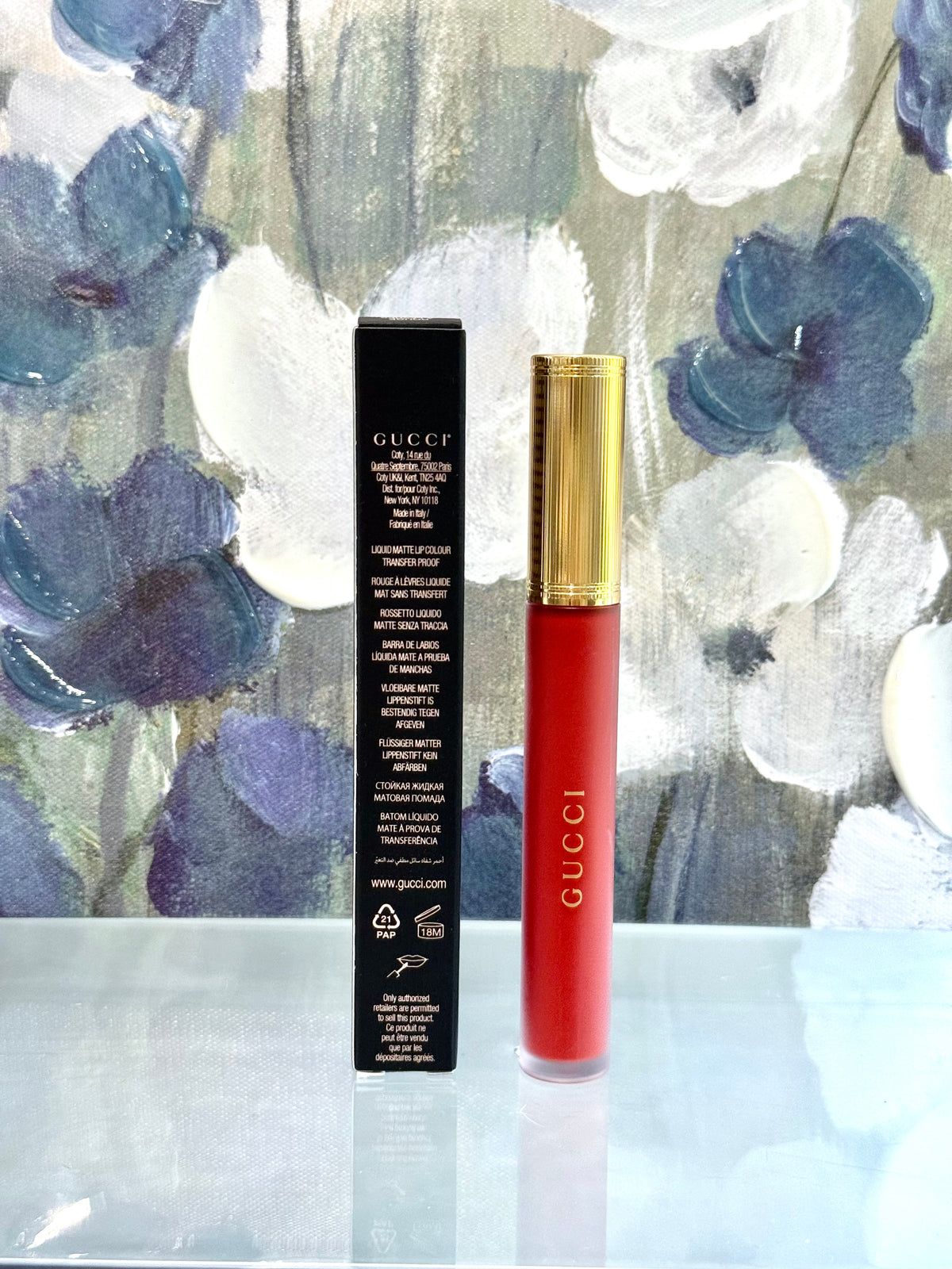 Gucci | Liquid Lip Color Matte Goldie Red 25  6.5 mL