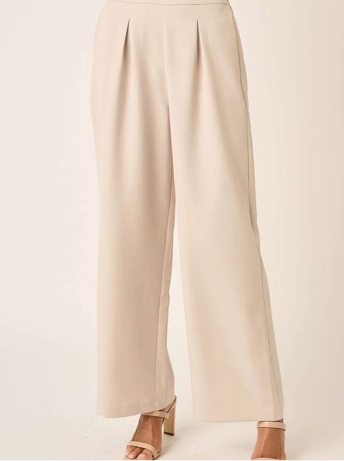 Sunday Morning Wide Leg Pants - Sand