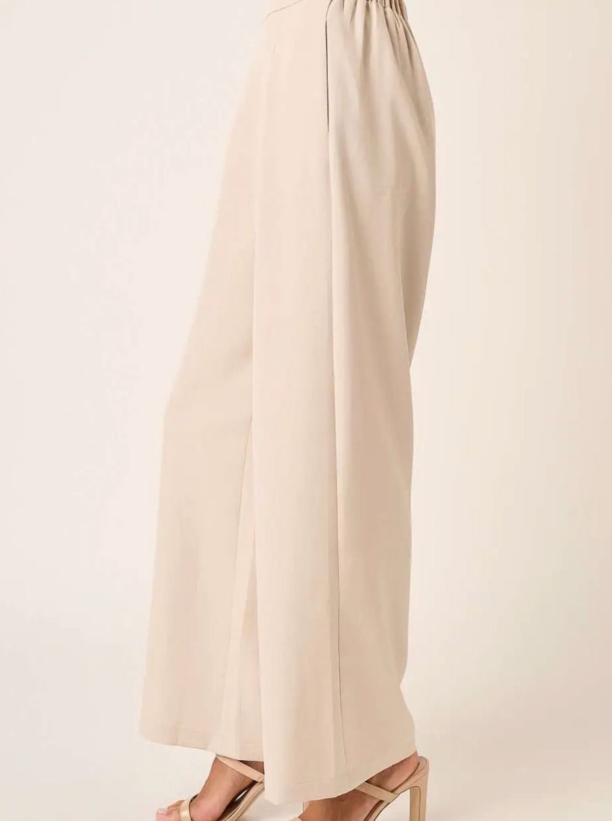 Sunday Morning Wide Leg Pants - Sand