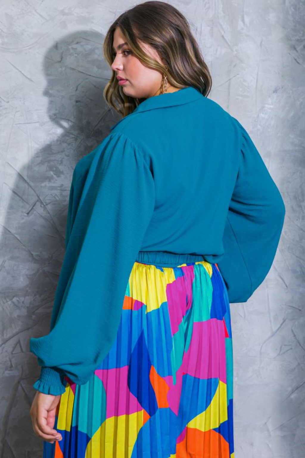 Ocean Drive Plus-Size Top - Teal
